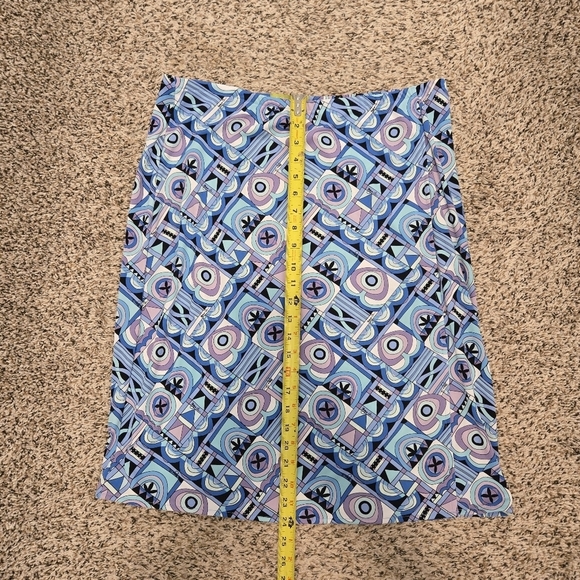 Sigrid Olsen Below Knee Multicolor Maxi Skirt Size L With Front Slit - Picture 11 of 11